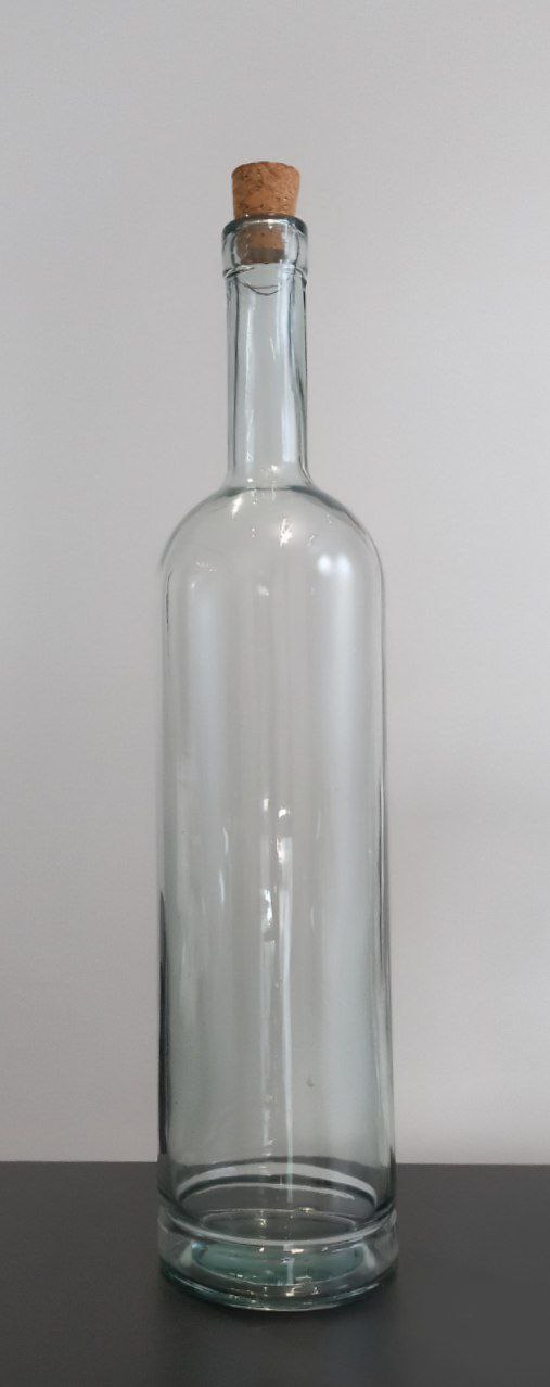 بطری 1 لیتری گردن بلند سفید(شیشه ای ) - 702800